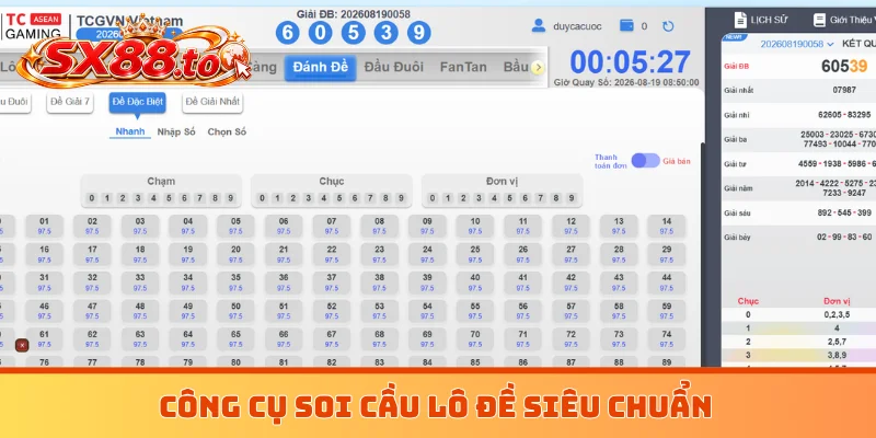 Công cụ soi cầu lô đề siêu chuẩn